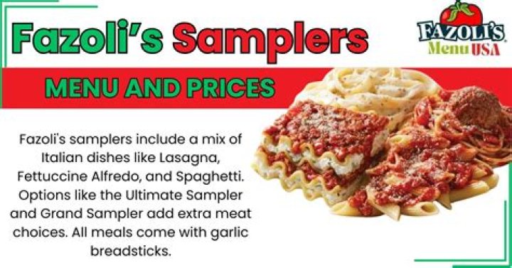 Did Fazoli’s change their menu?