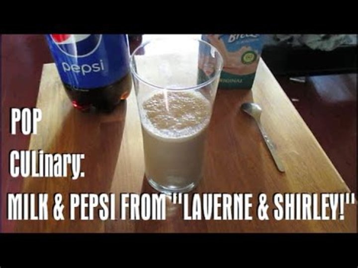 Did Laverne drink Coke and milk or Pepsi and milk?