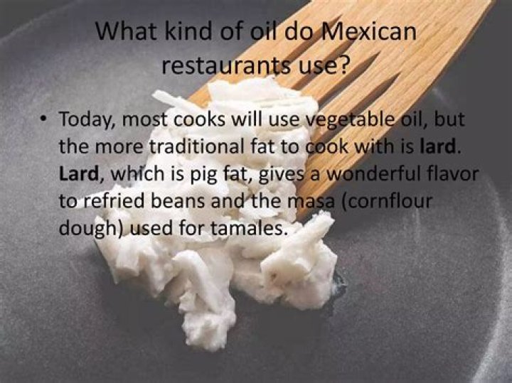 Do Mexican restaurants use lard in their beans?