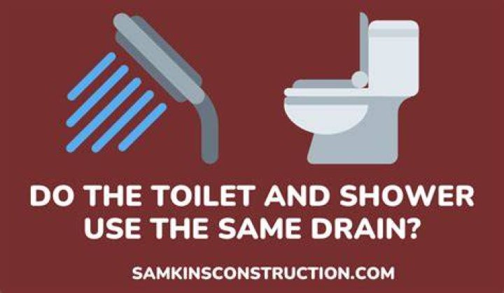 Do toilet and shower use same drain?