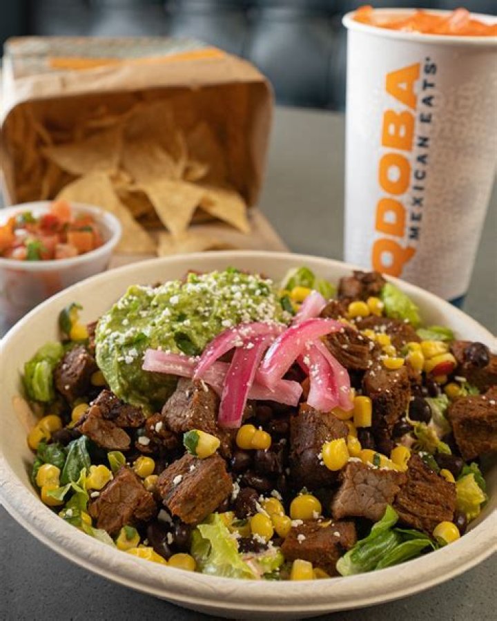 Do you get more food in a bowl or burrito at Qdoba?