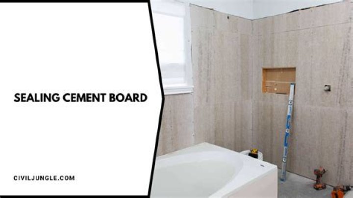 Do you need to waterproof cement board?