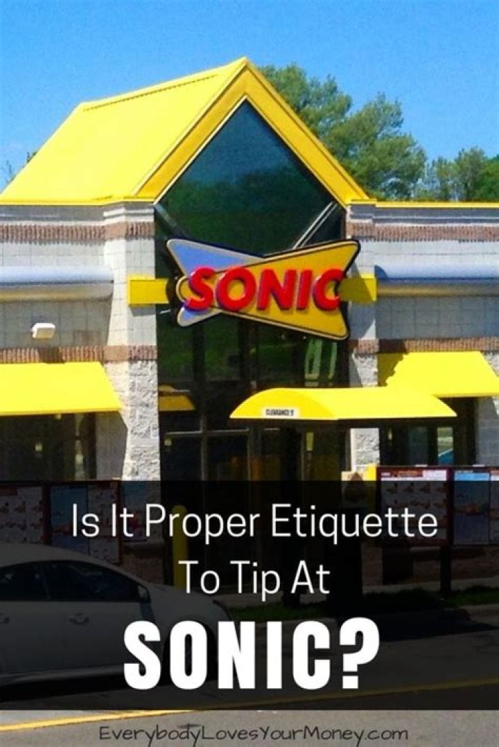 Do you tip at SONIC?