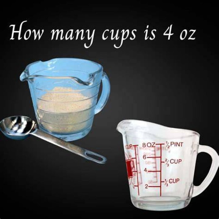 Does 4 ounces equal 1 cup?