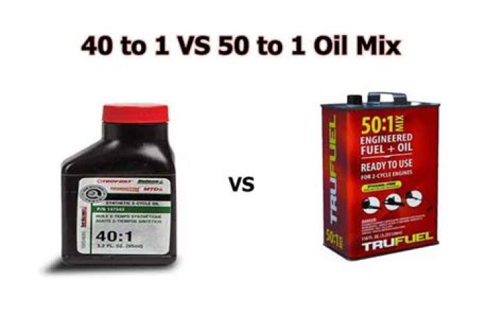 Does 40 to 1 have more oil than 50 to 1?