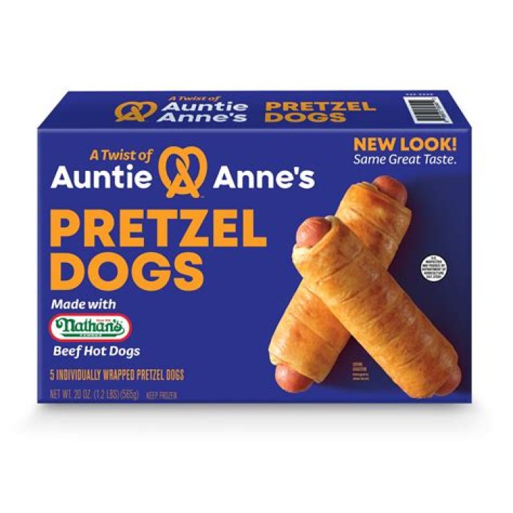 Does Auntie Anne’s use Nathan’s hot dogs?