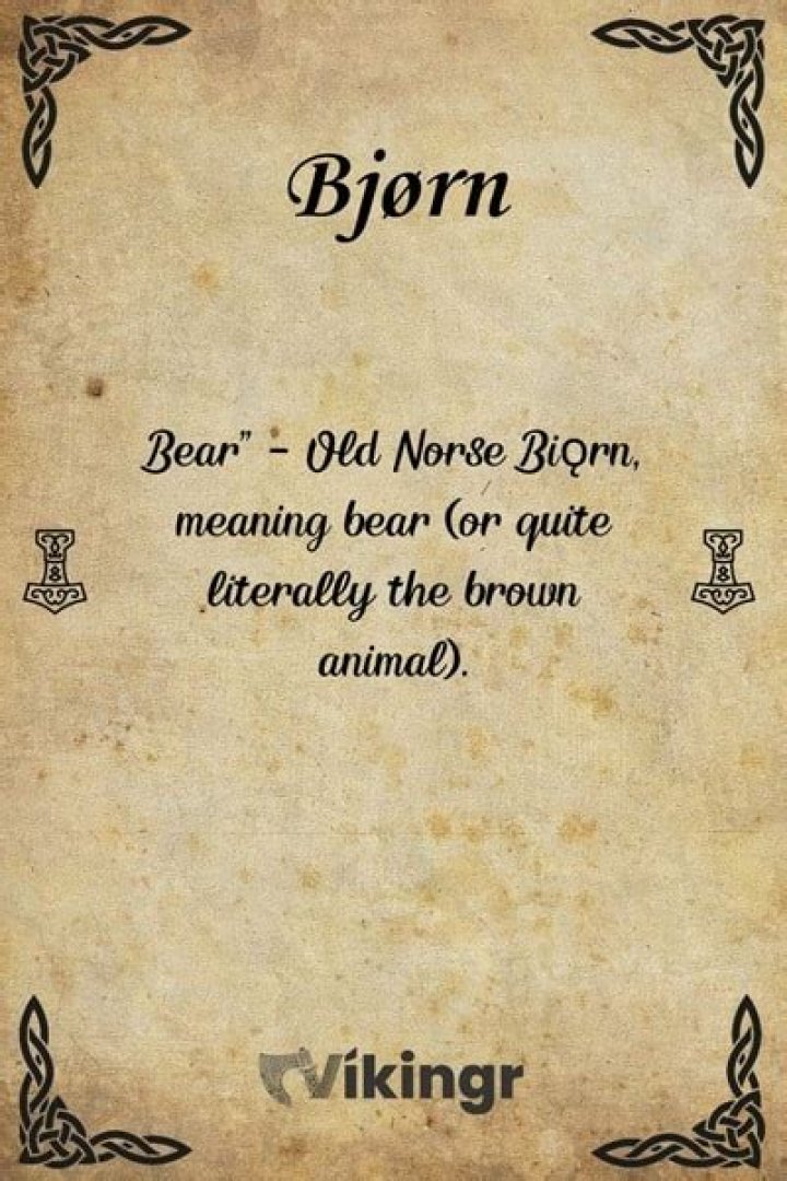 Does Bjorn mean bear?