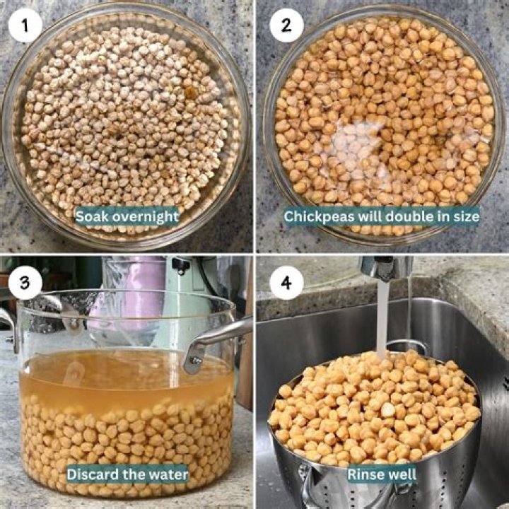 Does boiling chickpeas reduce protein?