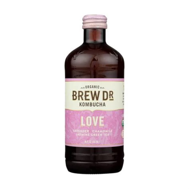 Does brew Dr kombucha love have caffeine?