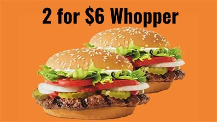 Does Burger King have 2 for 6?