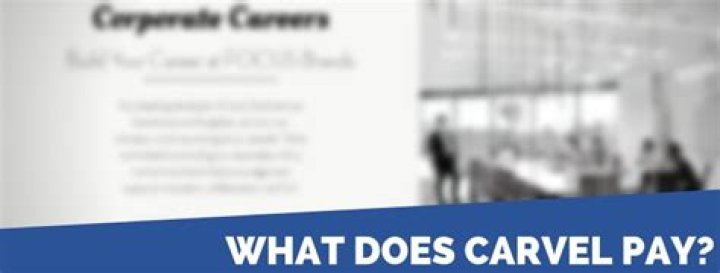Does Carvel pay for training?