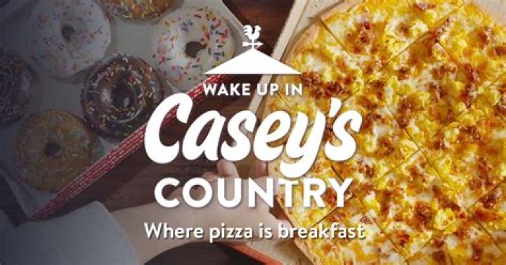 Does Casey’s make breakfast pizza at night?