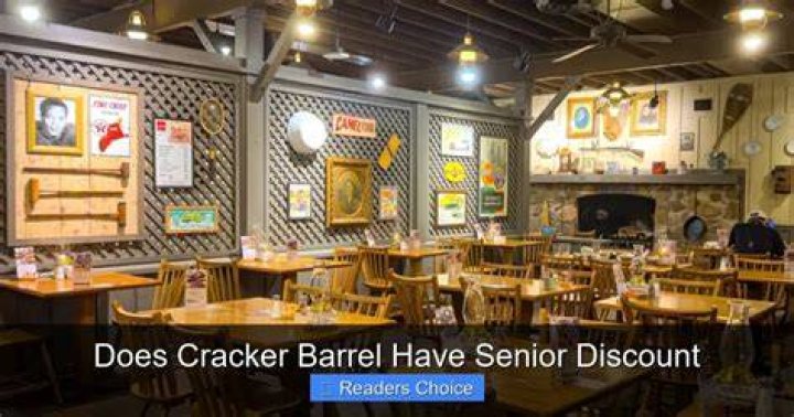 Does Cracker Barrel have senior discount?