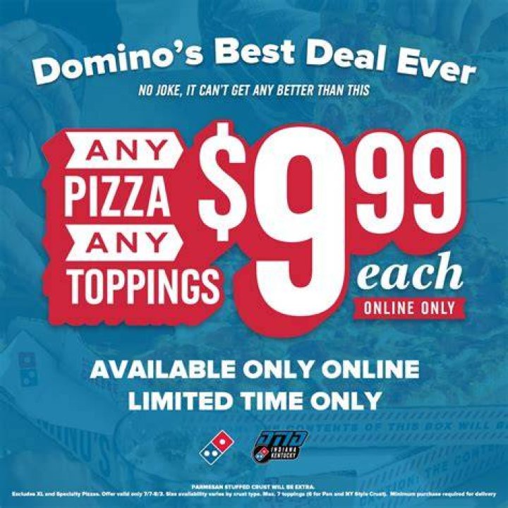 Does dominos still have 7.99 deal?