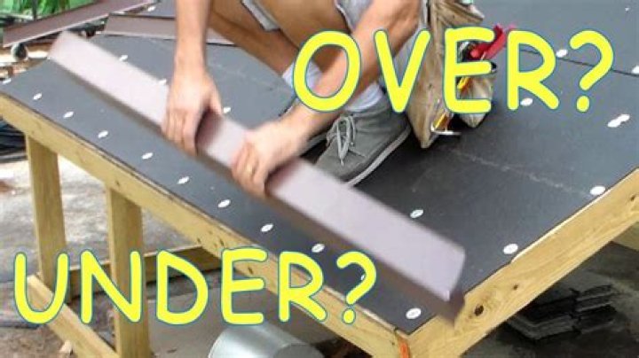 Does drip edge go over or under felt?