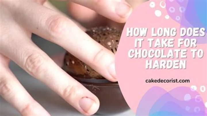 Does Fountain chocolate harden?