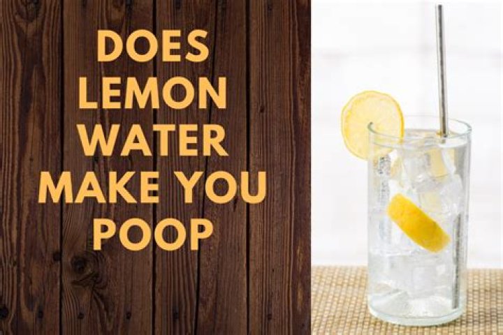 Does lemon water make you poop?