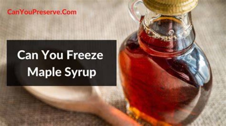 Does maple syrup freeze in the freezer?