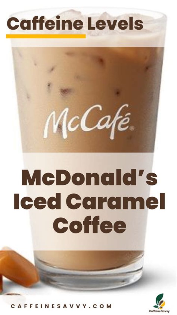 Does McDonalds iced caramel coffee have caffeine?