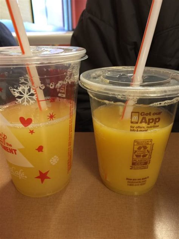 Does McDonalds use 100% orange juice?
