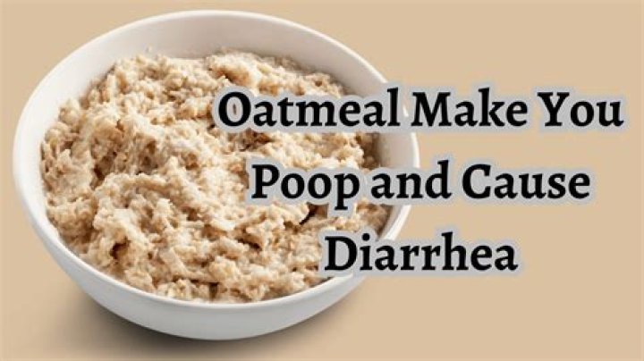 Does oatmeal make you poop?