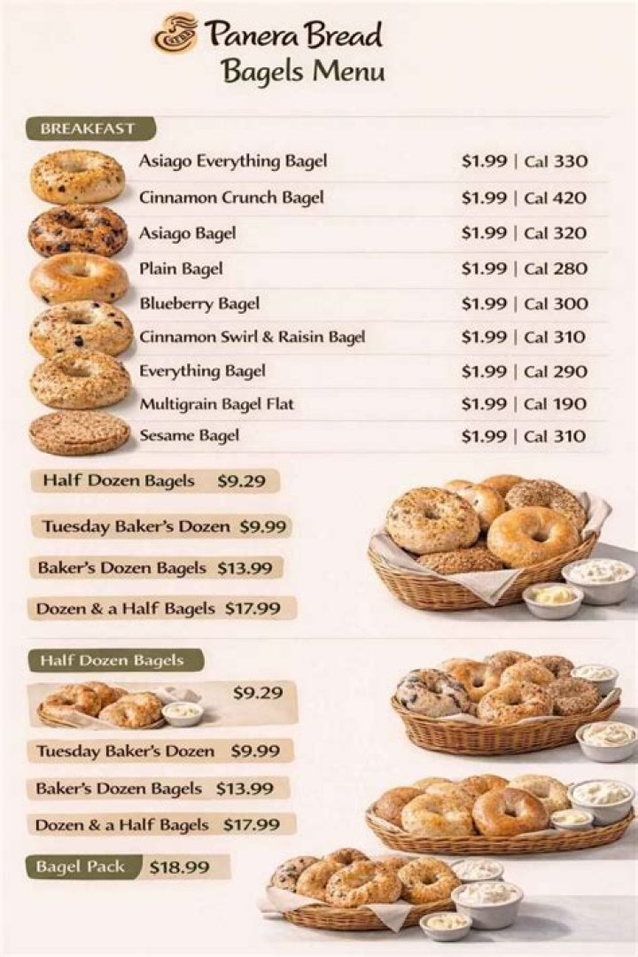Does Panera Bread have bagels all day?