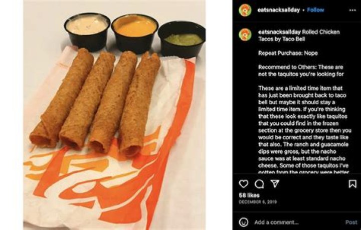 Does Taco Bell have the Rolled Chicken Tacos?