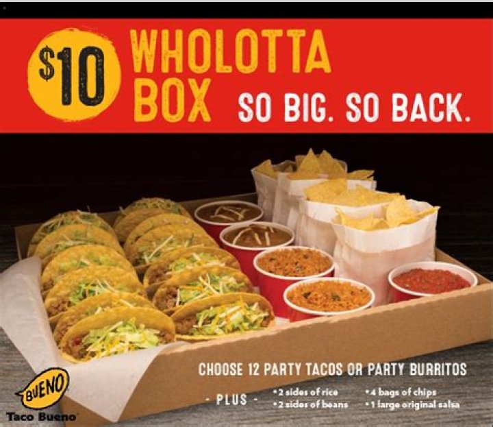Does Taco Bueno still have whole lotta box?