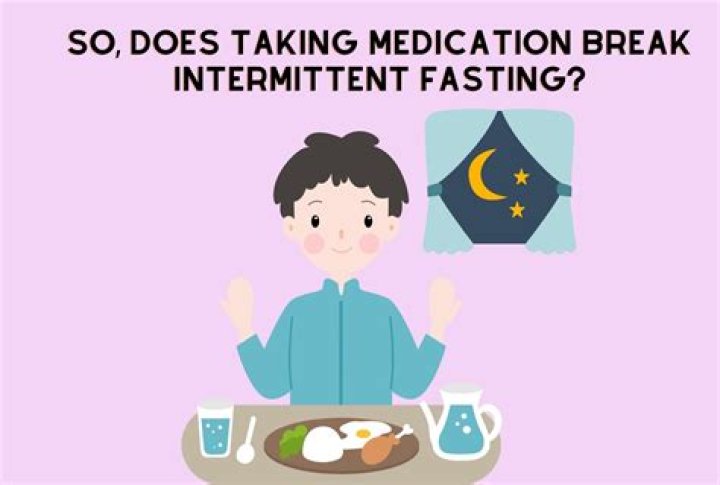 Does taking medication break intermittent fasting?