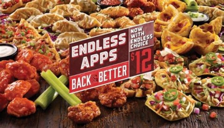 Does TGI Fridays have endless apps 2021?