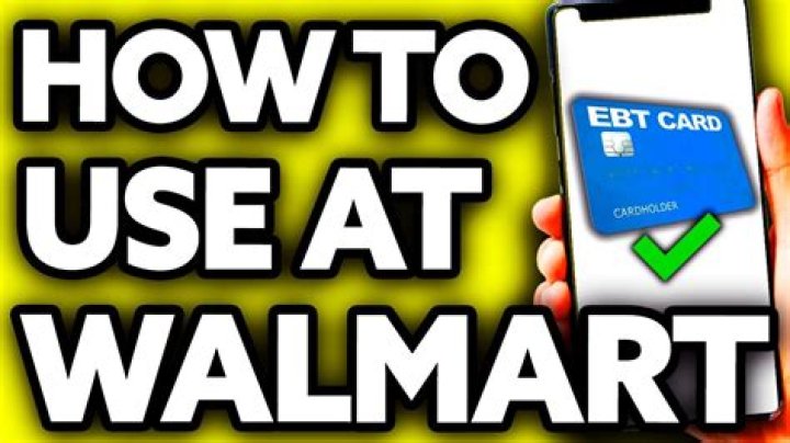 Does Walmart accept EBT cards for delivery?