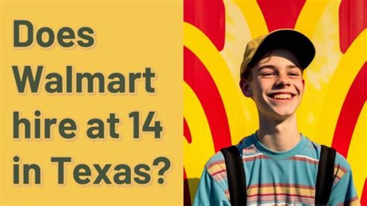 Does Walmart hire at 14?