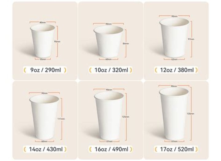 How big is a 8 oz cup?