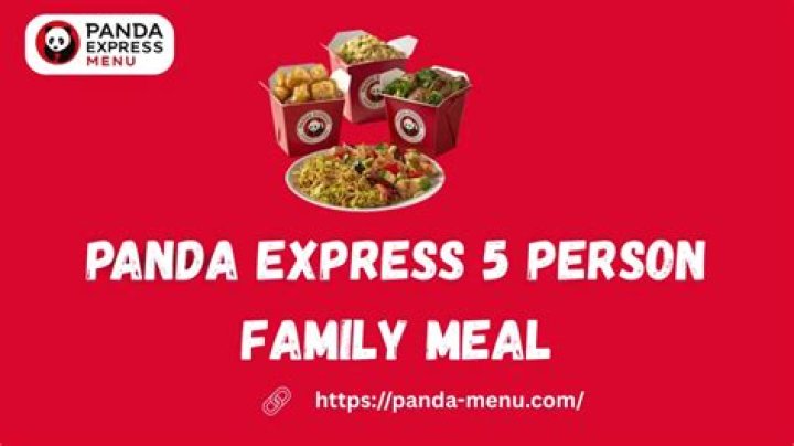 How big is a family meal at Panda Express?