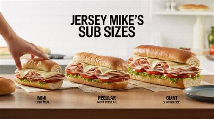 How big is a regular sub from Jersey Mike’s?