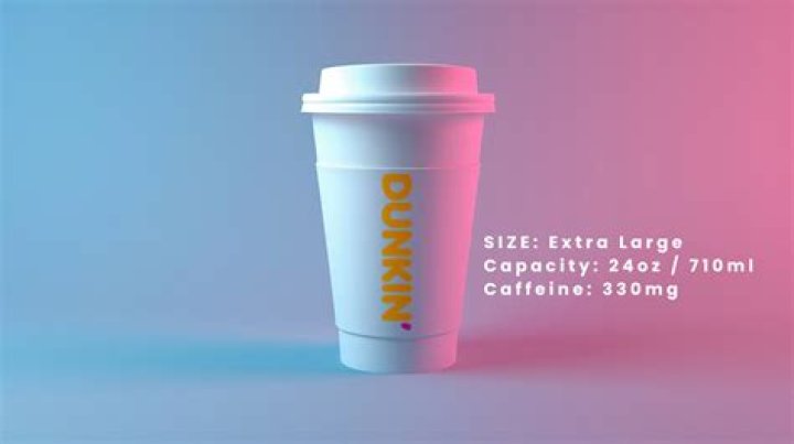 How big is Dunkin XL coffee?
