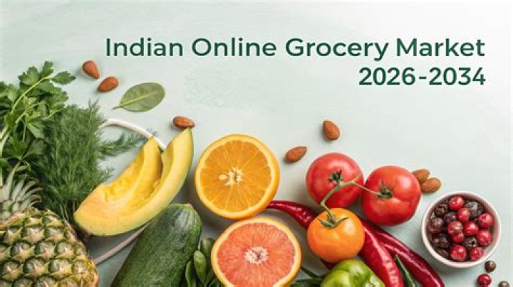 How big is the online grocery market in India?