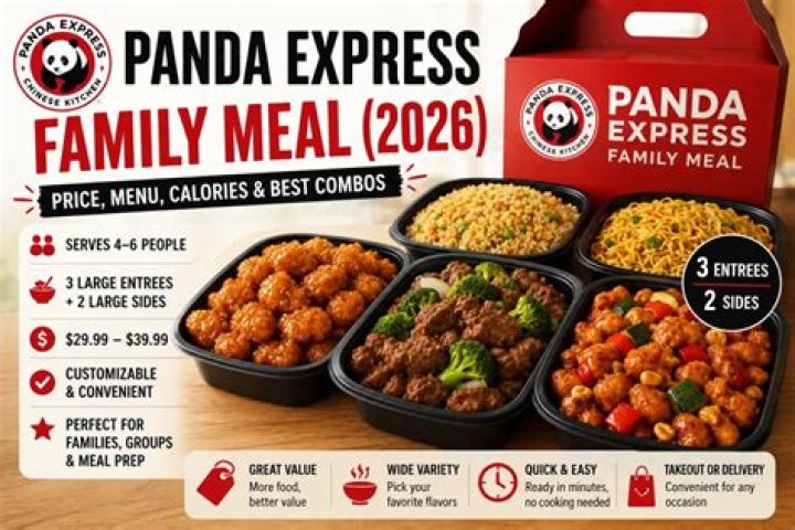 How big is the Panda Express family meal?