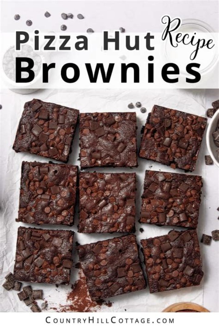 How big is the triple chocolate brownie at Pizza Hut?