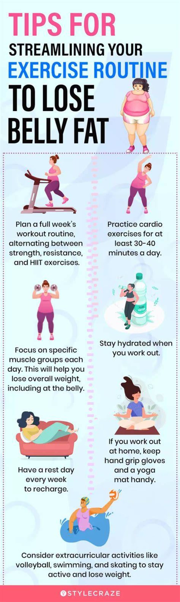 How can I lose my stomach fat?