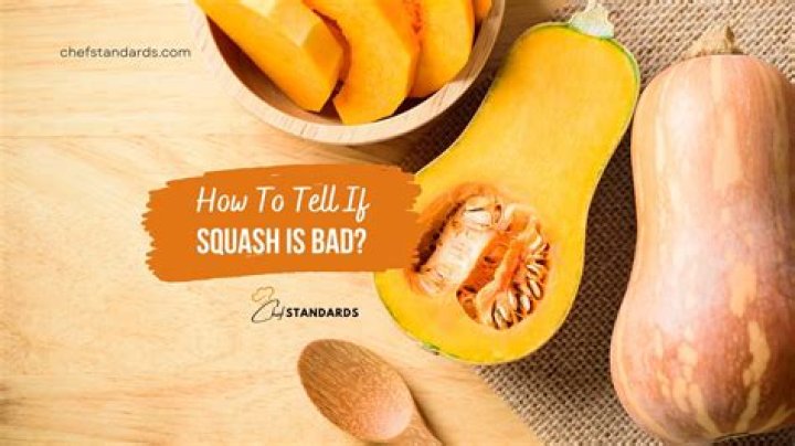 How can you tell if cooked squash is bad?