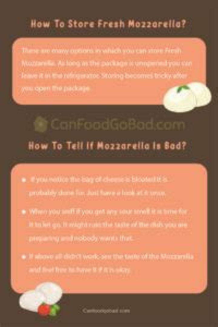 How can you tell if mozzarella is bad?