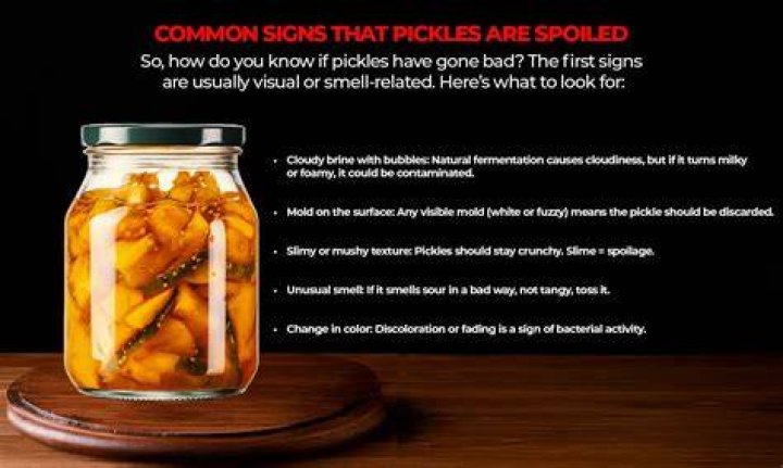 How can you tell if pickles are bad?
