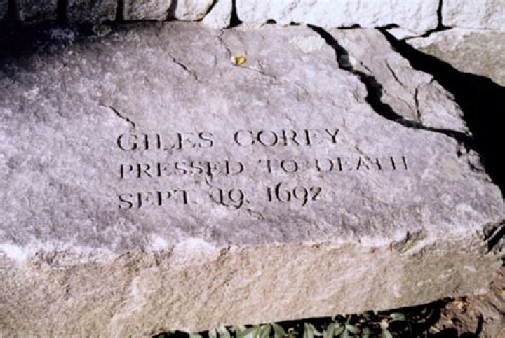 How did Giles Corey died?