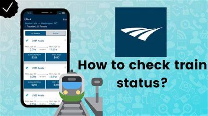 How do I check Amtrak train status?