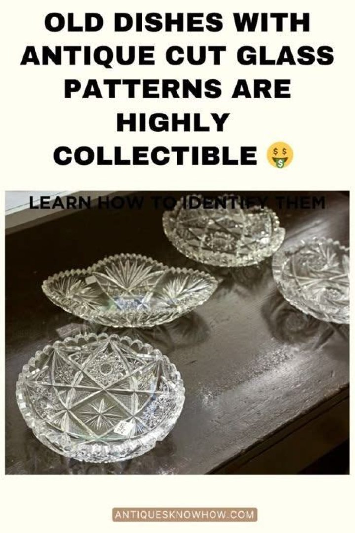 How do I clean old cut glass?