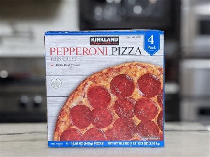 How do I cook a frozen pepperoni pizza from Costco?
