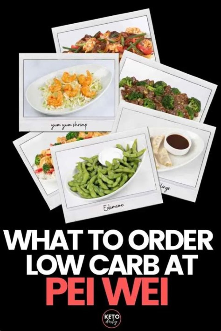 How do I eat low carb at Pei Wei?
