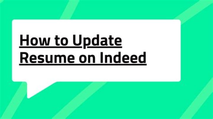 How do I edit my resume on Indeed com?