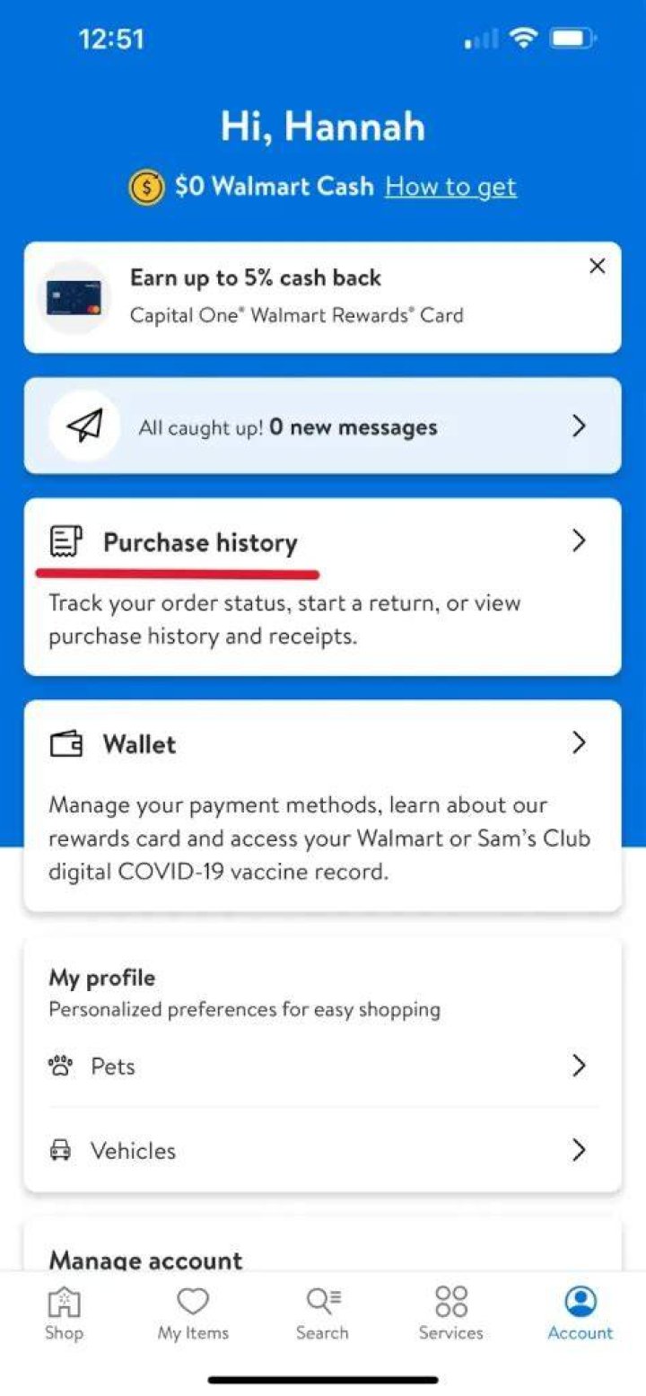 How do I find my Walmart email?